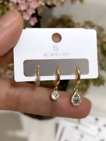 ÇELİK GÖZ KÜPE SETİ