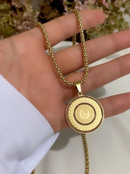 ÇELİK ÇEYREK KOLYE