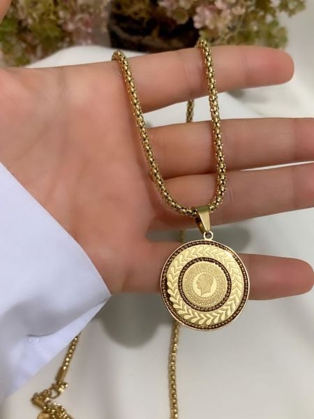 ÇELİK ÇEYREK KOLYE