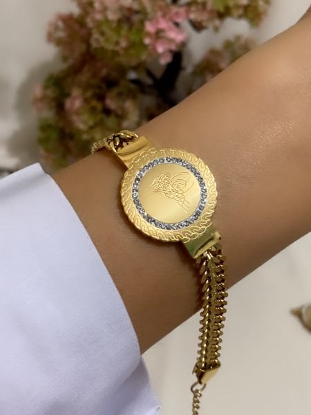 Çelik Tuğralı Bileklik