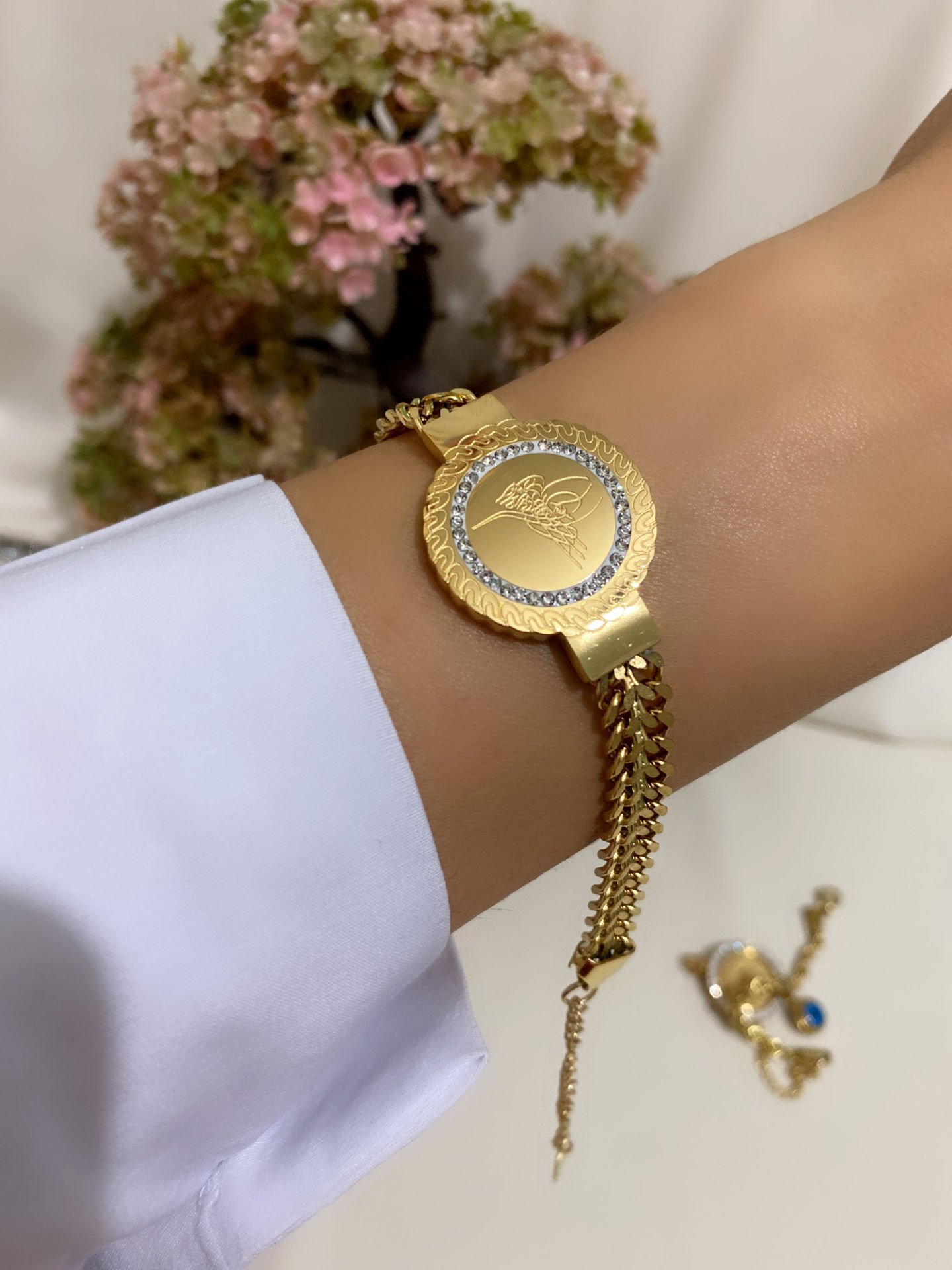 Çelik Tuğralı Bileklik