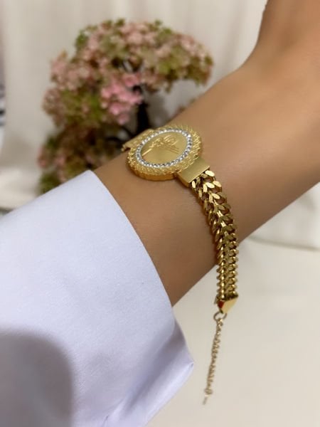 Çelik Tuğralı Bileklik