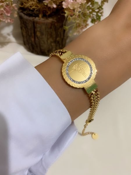 Çelik Tuğralı Bileklik