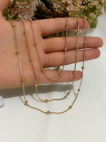 ÇELİK DORİKA ÇOKLU KOLYE