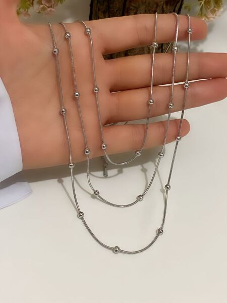 ÇELİK DORİKA ÇOKLU KOLYE