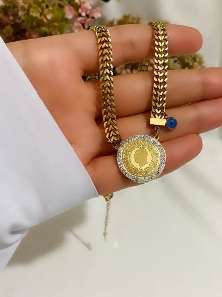 ÇELİK ÇEYREK KOLYE