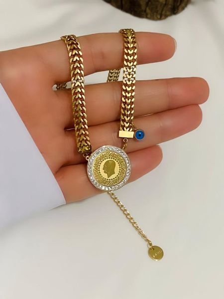 ÇELİK ÇEYREK KOLYE