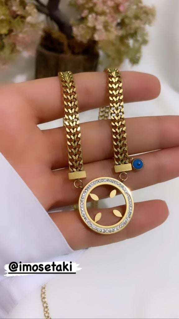 ÇELİK ÇEYREK TAKILAN KOLYE