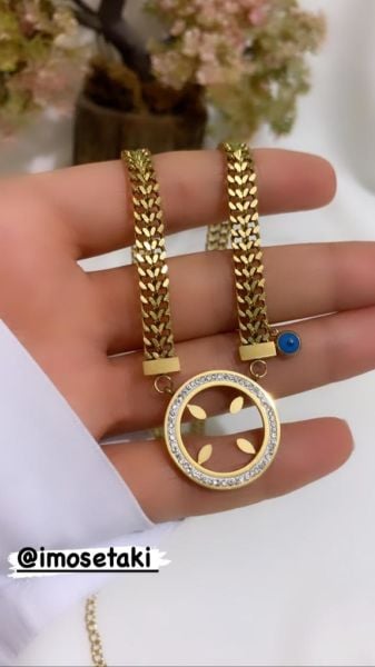 ÇELİK ÇEYREK TAKILAN KOLYE