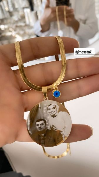 Çelik Kişiye Özel Resimli Kolye
