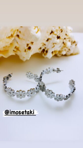 ÇELİK PAPATYA HALKA KÜPE