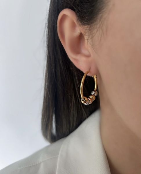 Çelik Dorika Halka Küpe