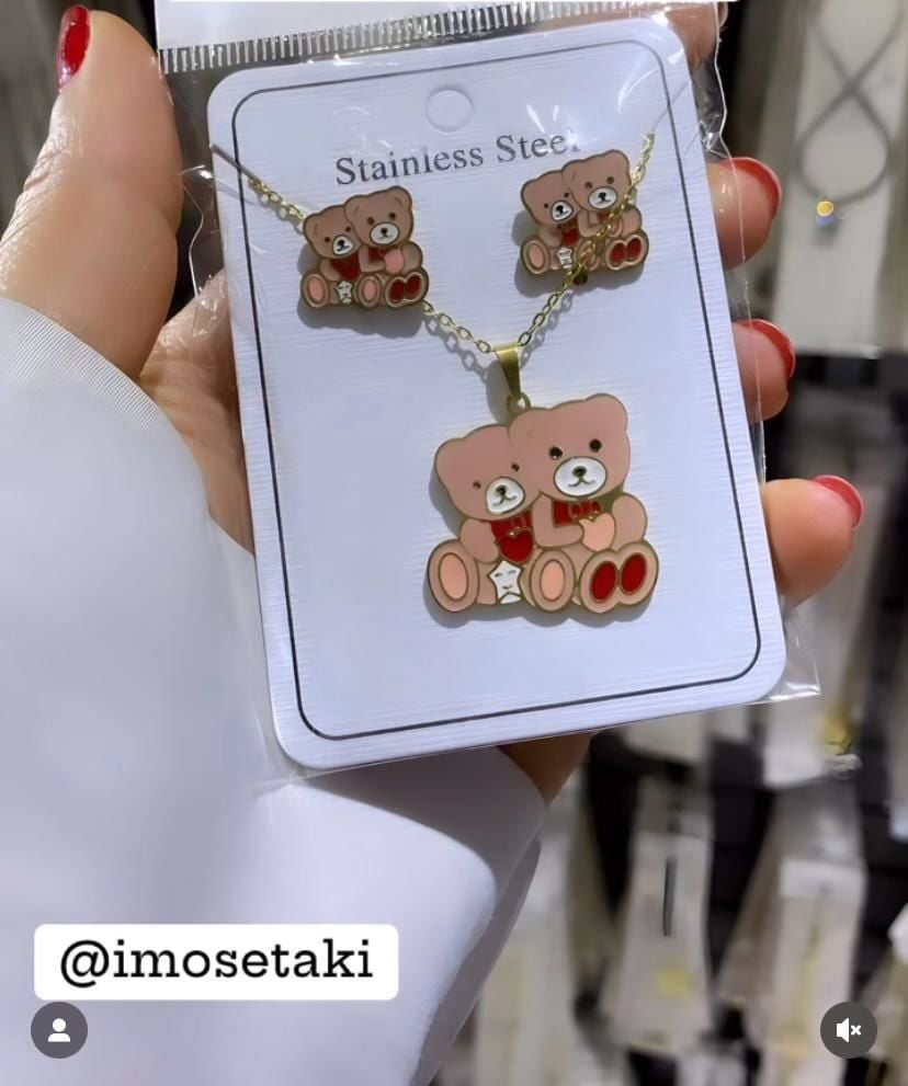 Çelik Kız Çocuk Takı Seti