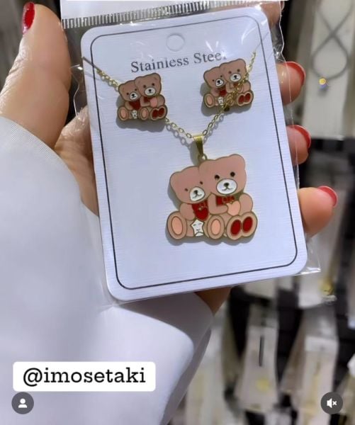 Çelik Kız Çocuk Takı Seti