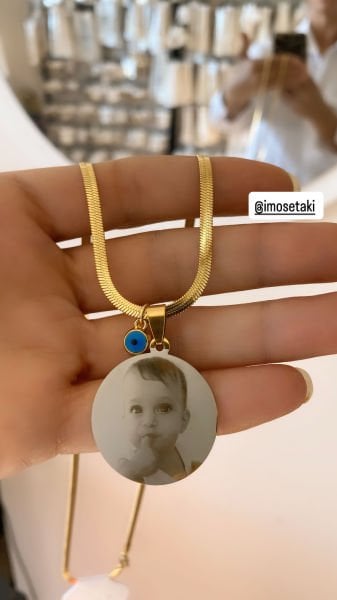 Çelik Kişiye Özel Kolye