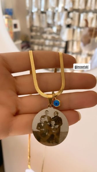 Çelik Kişiye Özel Kolye