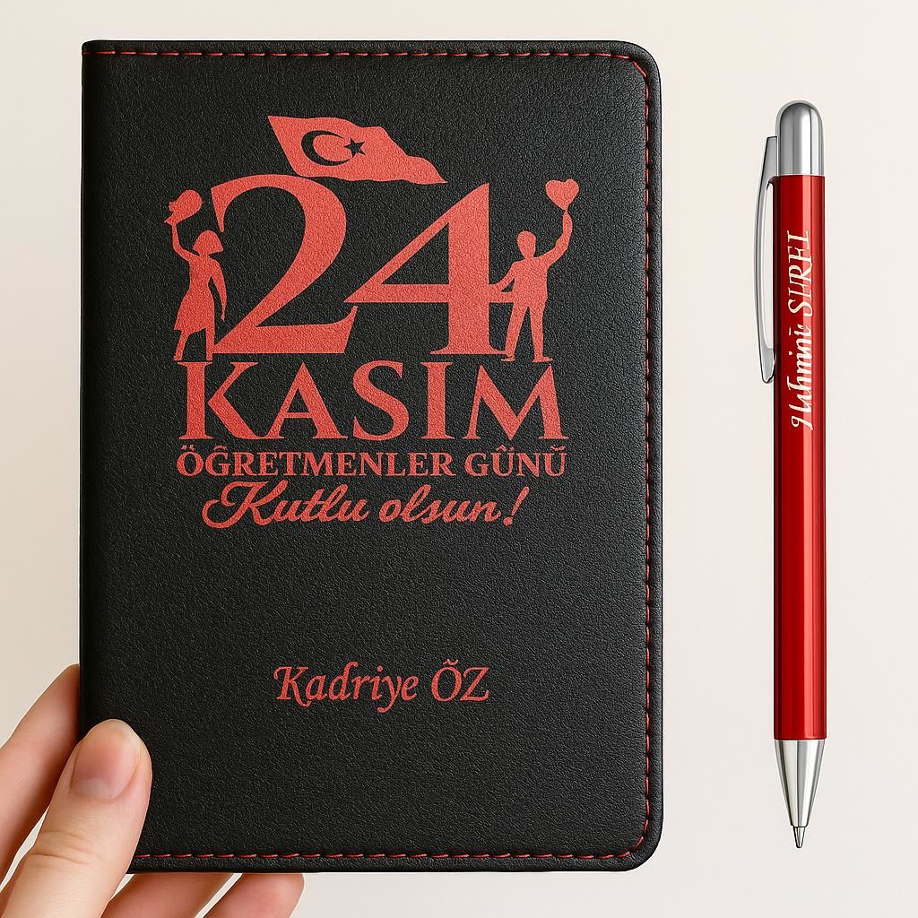 Kişiye Özel Ajanda Ve Kalem Set
