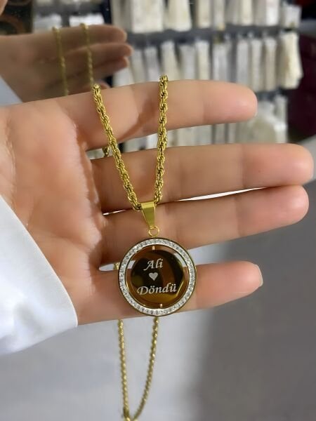 ÇELİK KİŞİYE ÖZEL DÖNEN KOLYE