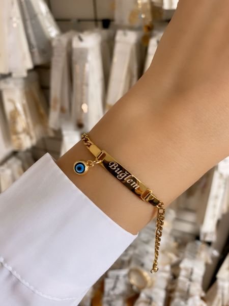 Çelik Kişiye Özel Çocuk Künyesi