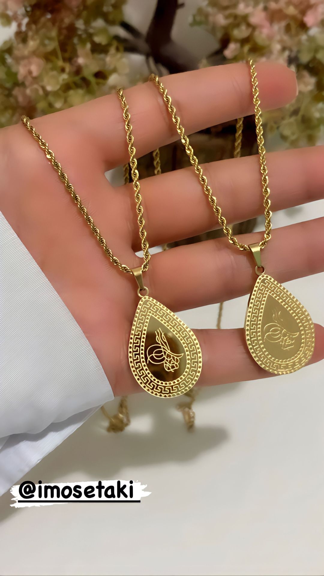 ÇELİK KUYUMCU MODELİ TUĞRALI KOLYE