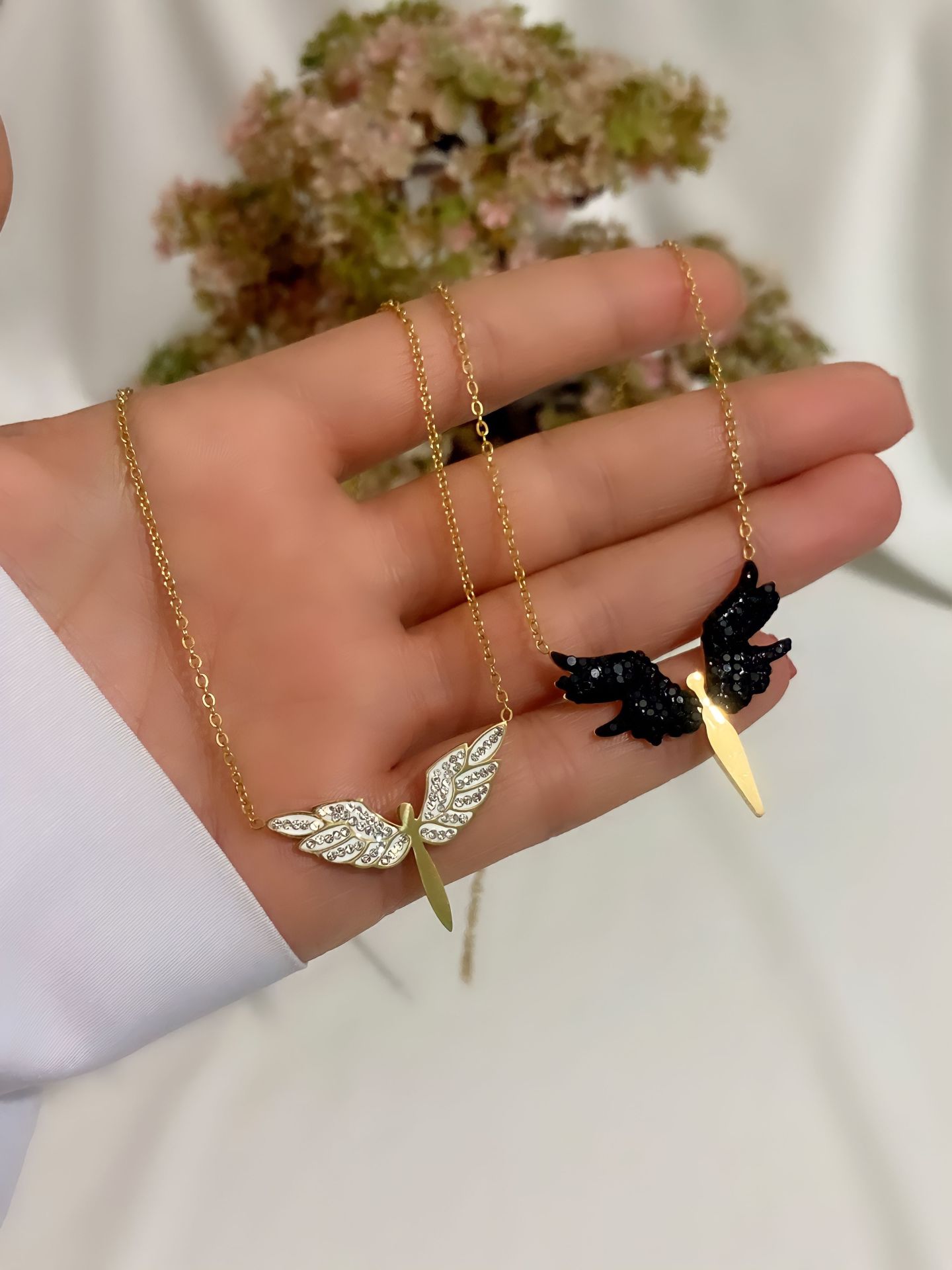 ÇELİK ZİRKON TAŞLI MİKAİL MELEĞİ KOLYESİ