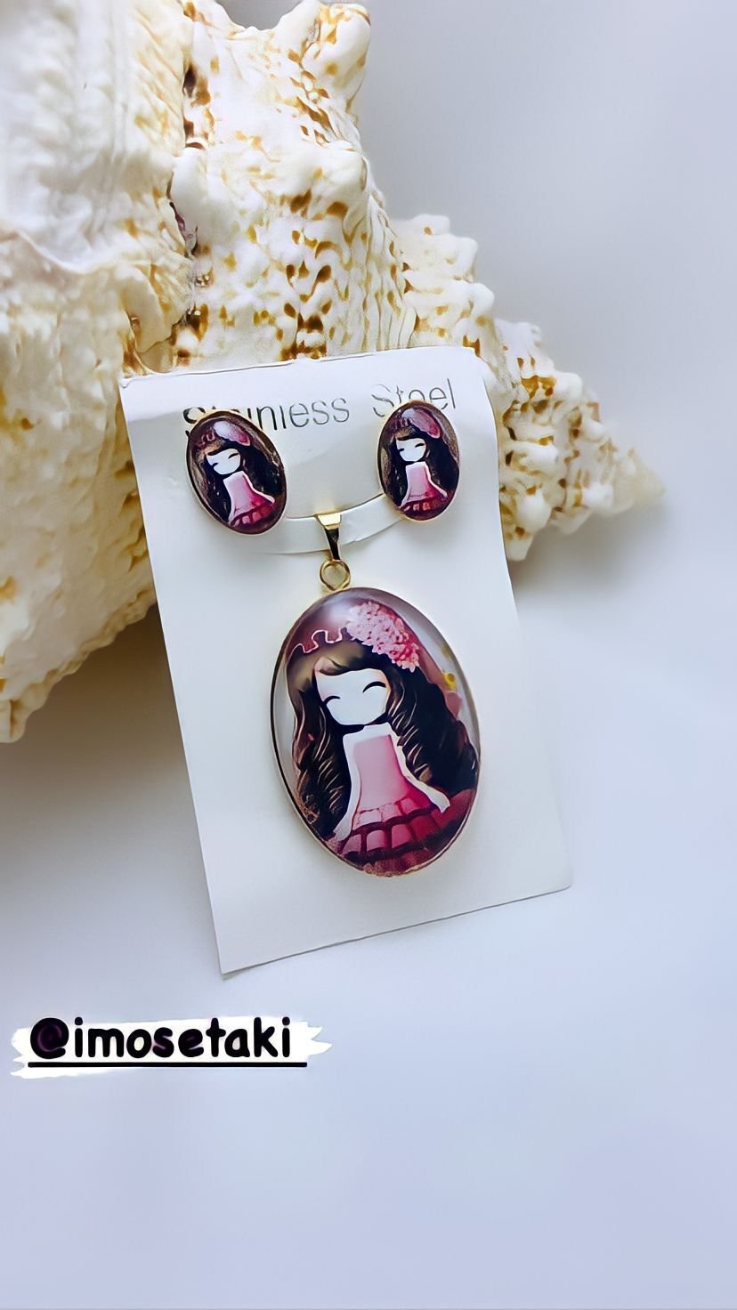 Çelik Kız Çocuk Takı Seti