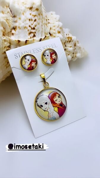 Çelik Kız Çocuk Takı Seti