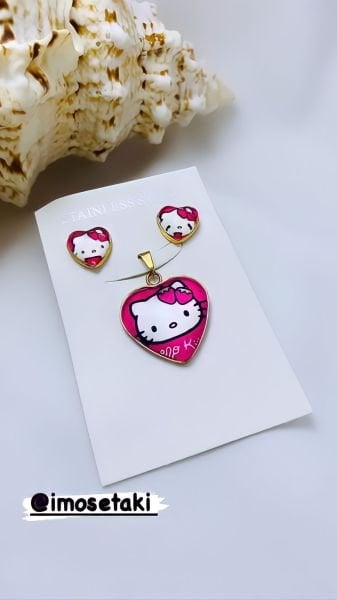 Çelik Kız Çocuk Takı Seti