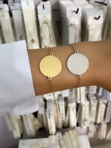 ÇELİK KİŞİYE ÖZEL İSİMLİ BİLEKLİK