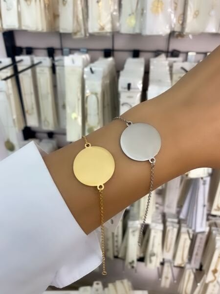 ÇELİK KİŞİYE ÖZEL İSİMLİ BİLEKLİK