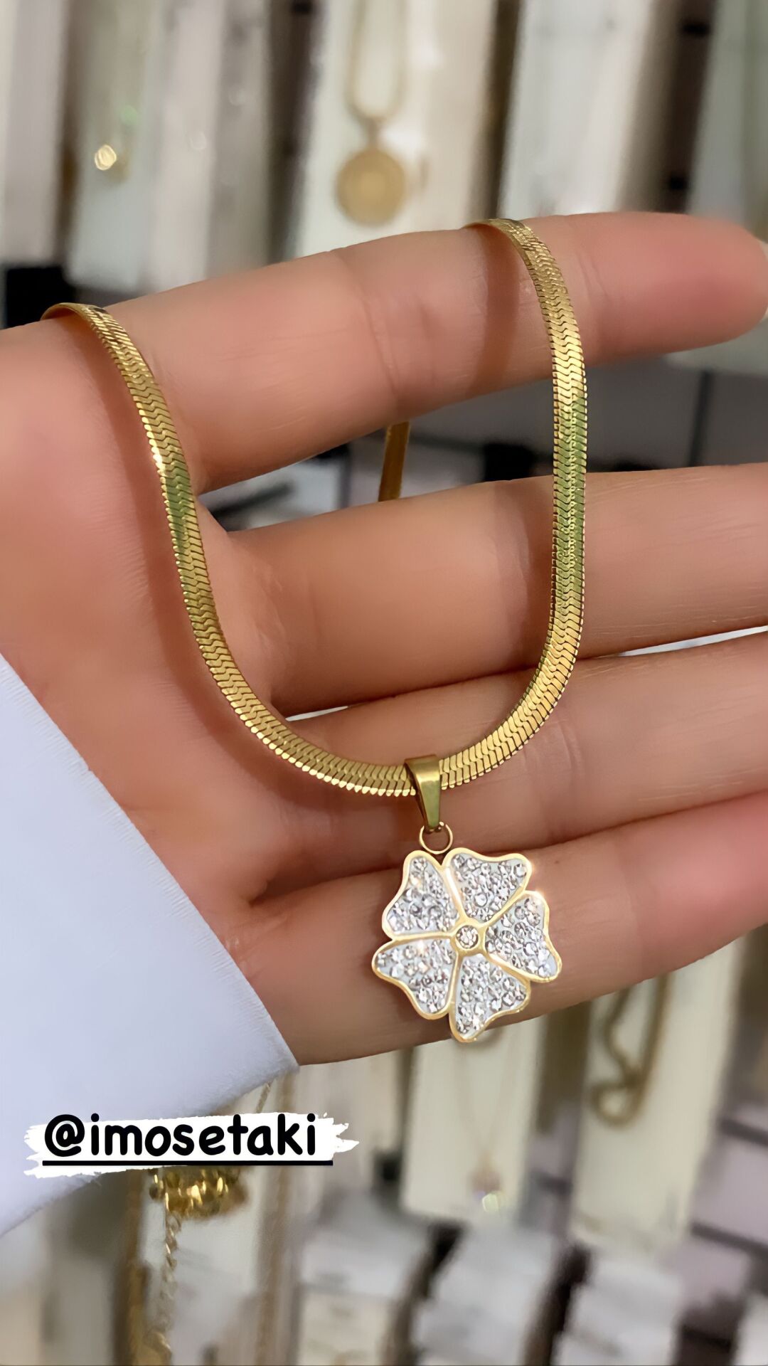 ÇELİK ZİRKON TAŞLI  KOLYE