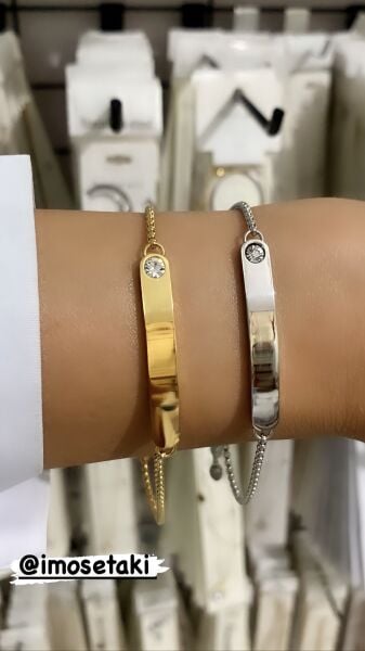 KİŞİYE ÖZEL İSİM YAZILAN ASANSÖRLÜ  BİLEKLİK