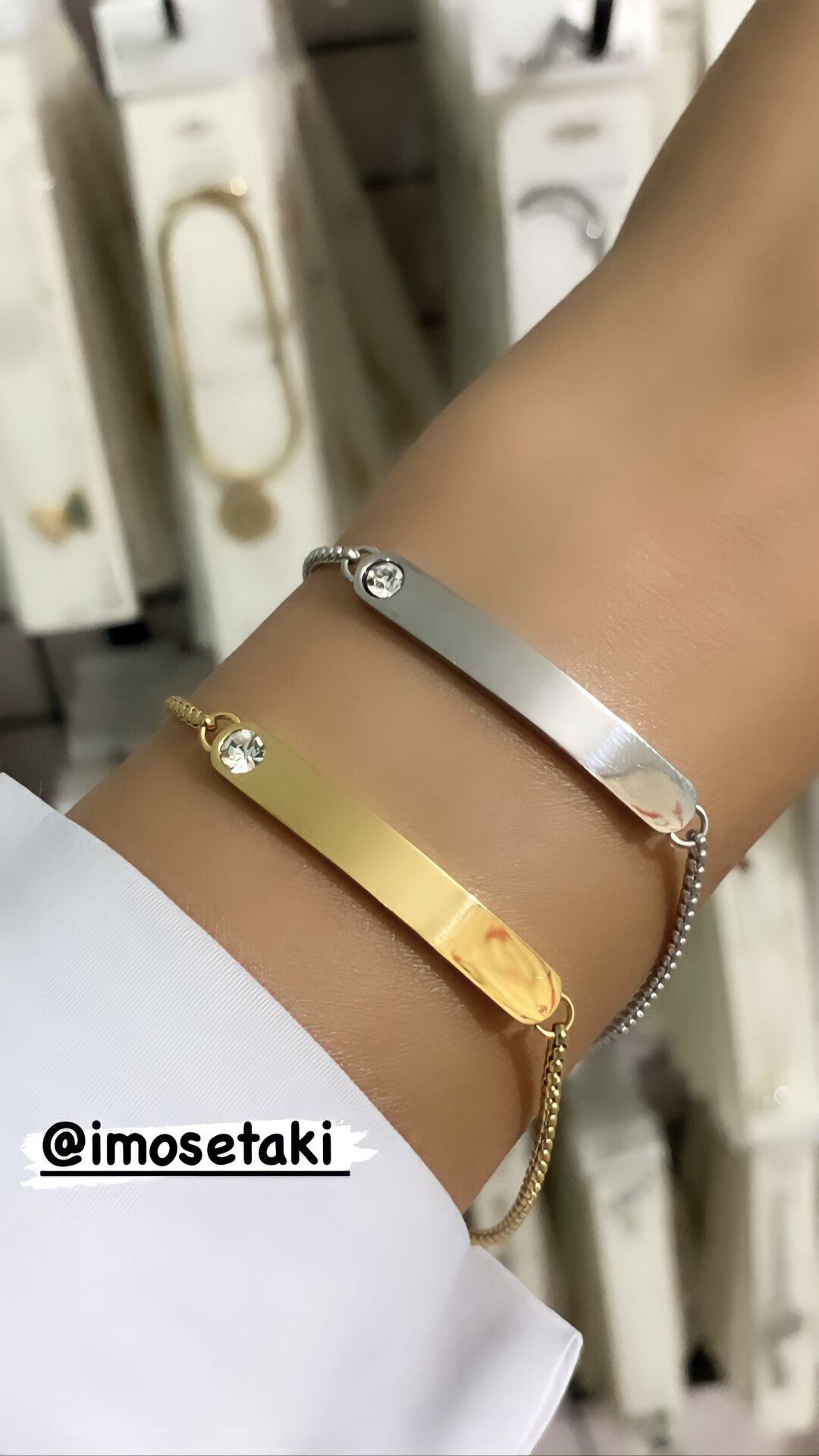 KİŞİYE ÖZEL İSİM YAZILAN ASANSÖRLÜ  BİLEKLİK