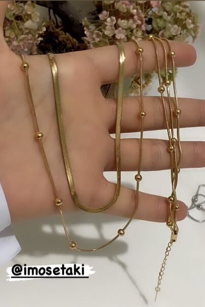 ÇELİK ÇOKLU DORİKA TAKI SETİ