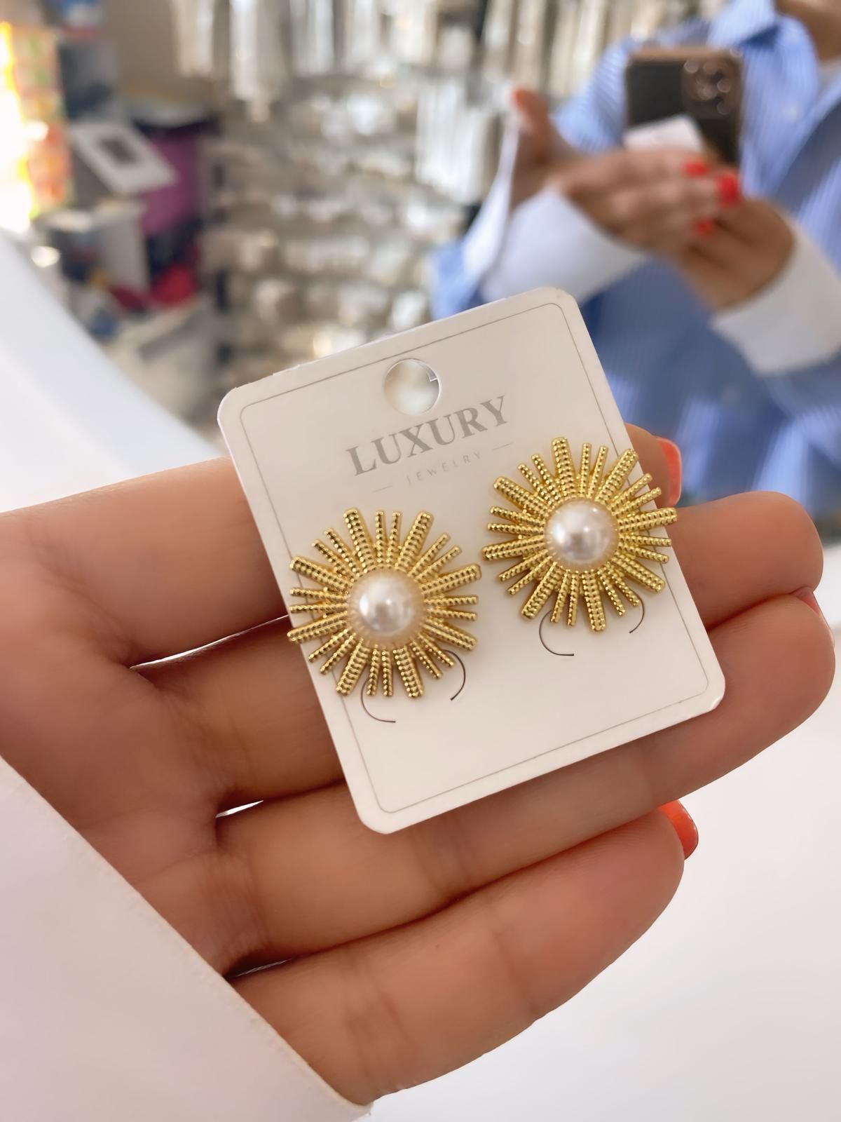 Çelik İnci Detaylı Küpe