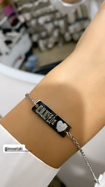 Çelik Kişiye Özel İsimli Takı Seti