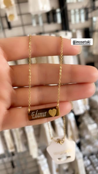 Çelik Kişiye Özel İsimli Takı Seti