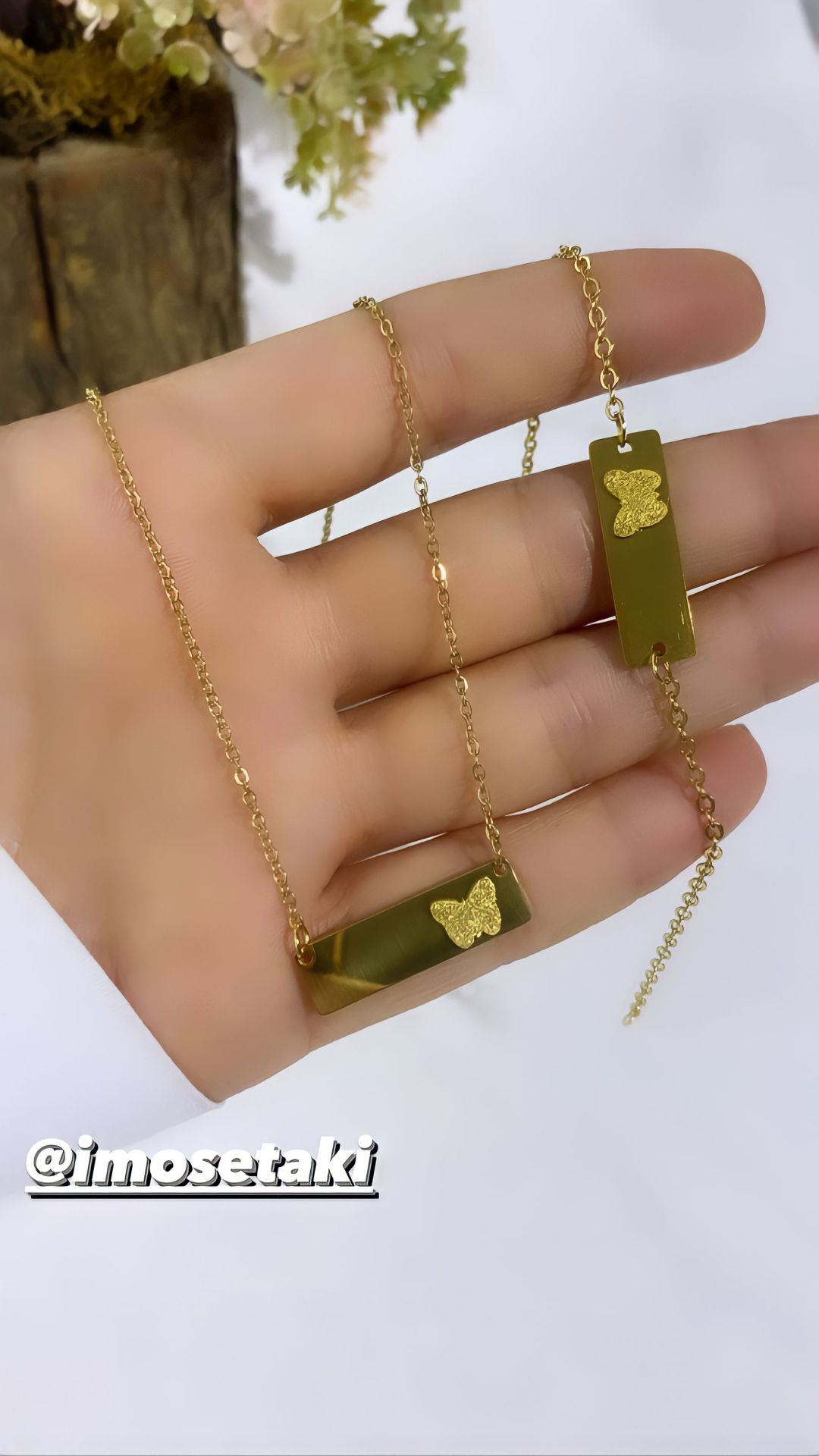 Çelik Kişiye Özel İsimli Takı Seti