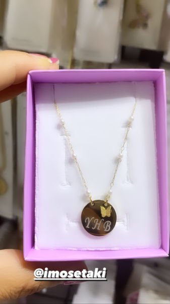 Çelik Kişiye Özel İsimli İncili Kolye