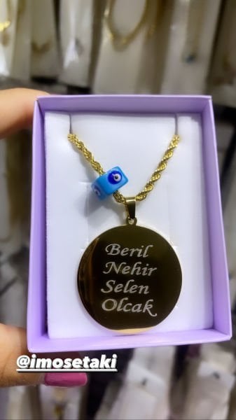 KİŞİYE ÖZEL KOLYE