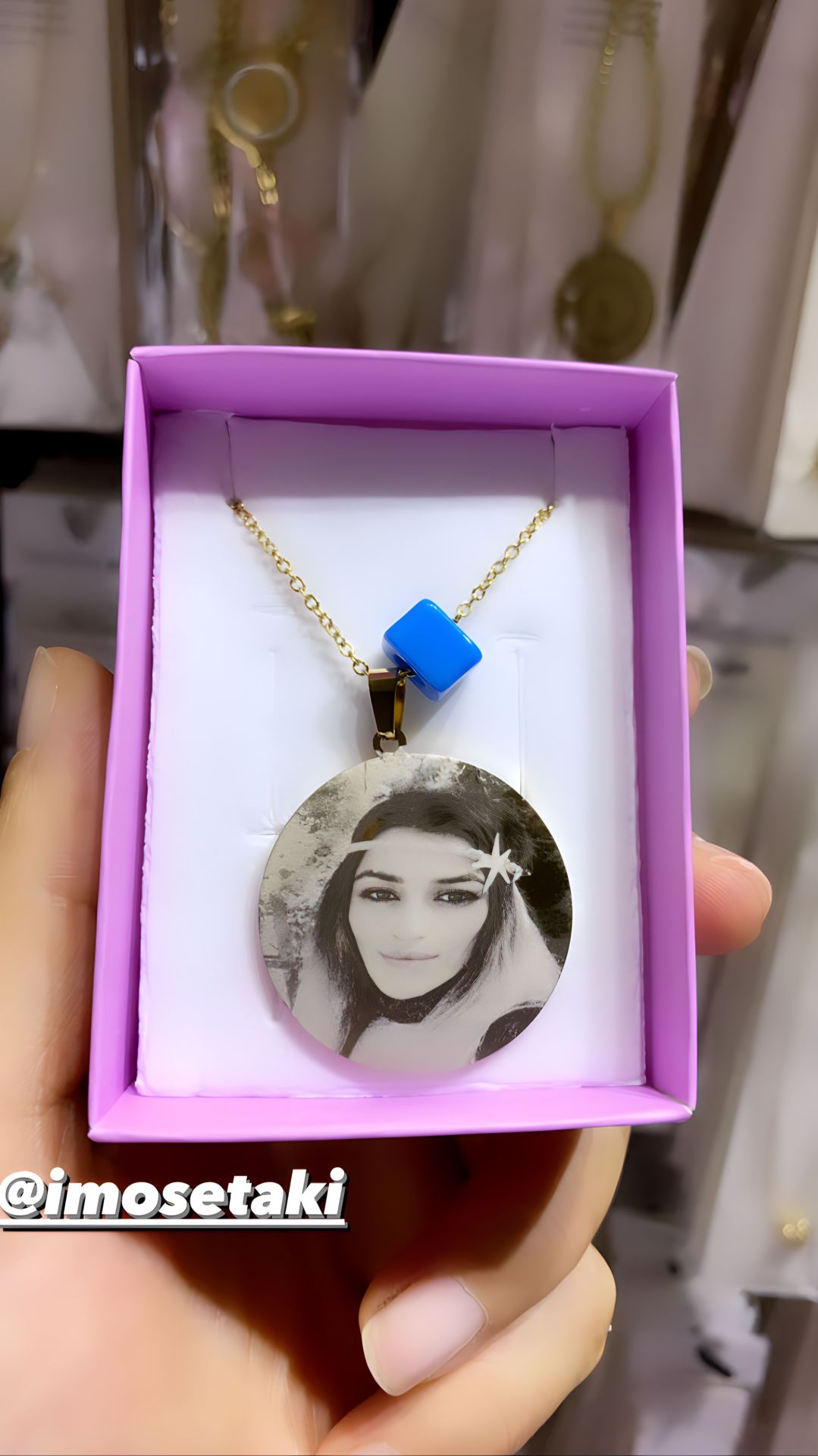 Çelik Kişiye Özel Resimli Kolye