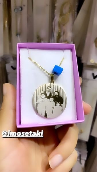 Çelik Kişiye Özel Resimli Kolye