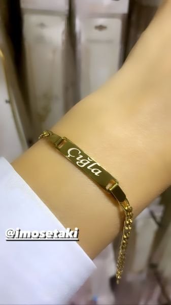 Çelik Kişiye Özel İsimli Çocuk Künyesi