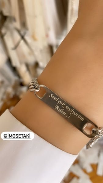 ÇELİK UNİSEX BAY BAYAN GÖZ BİLEKLİK