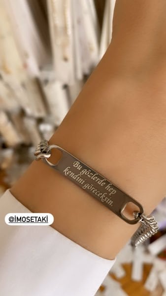 ÇELİK UNİSEX BAY BAYAN GÖZ BİLEKLİK