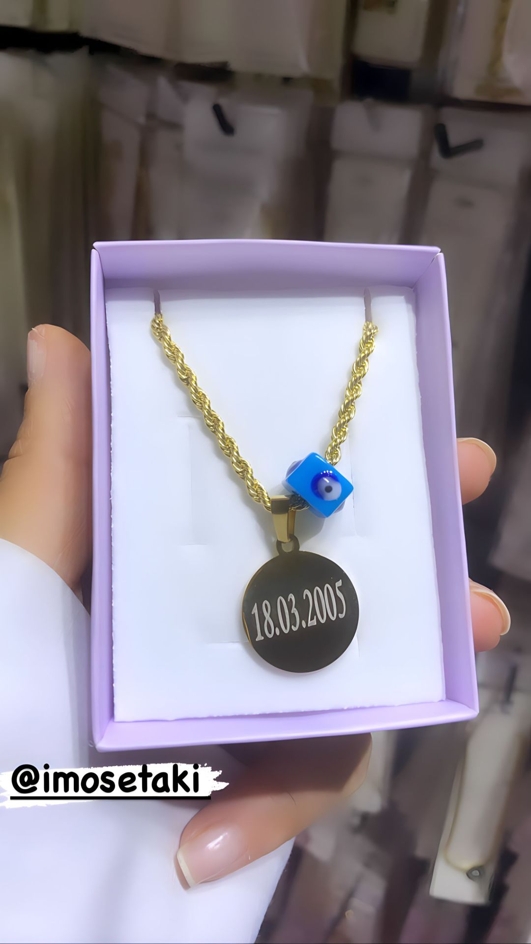 Çelik Kişiye Özel İsimli Kolye