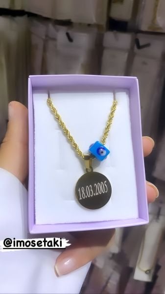 Çelik Kişiye Özel İsimli Kolye