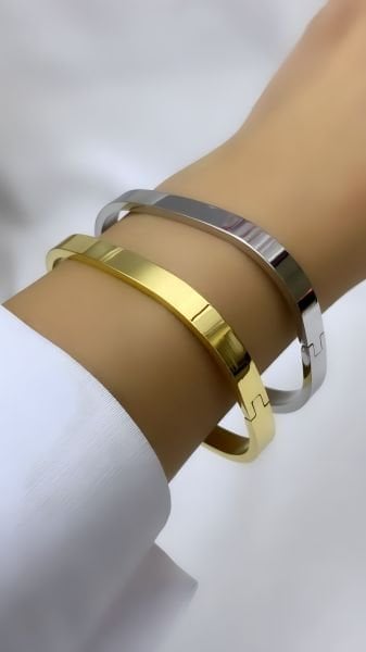 Çelik Kişiye Özel Özel Yazılı Kelepçe Bileklik