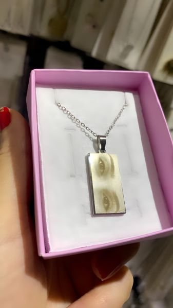 Çelik Kişiye Özel Göz Kolye