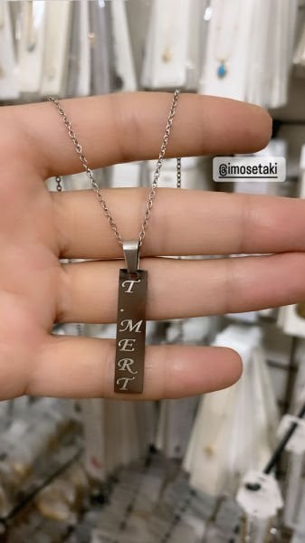 Çelik Kişiye Özel Göz Kolye